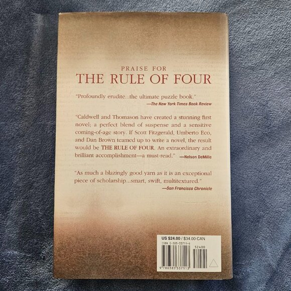 4/$40 The Rule of Four by Ian Caldwell, Dustin Thomason - Hardcover - Picture 5 of 5